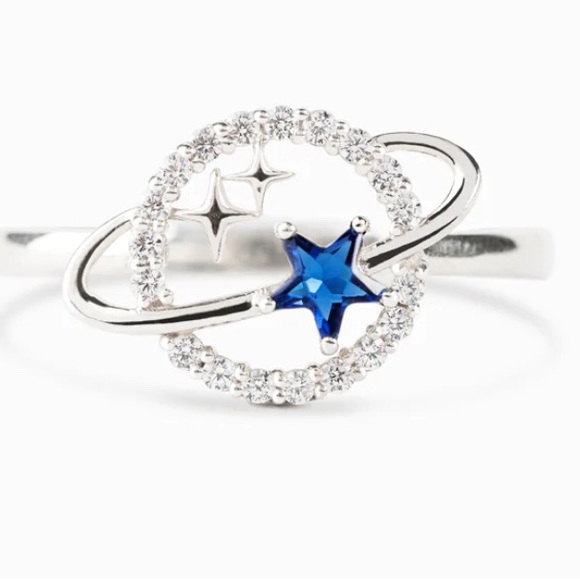 NWT Special Star Planet & Stars Ring by Story Jewellery Size 9 - Picture 13 of 13